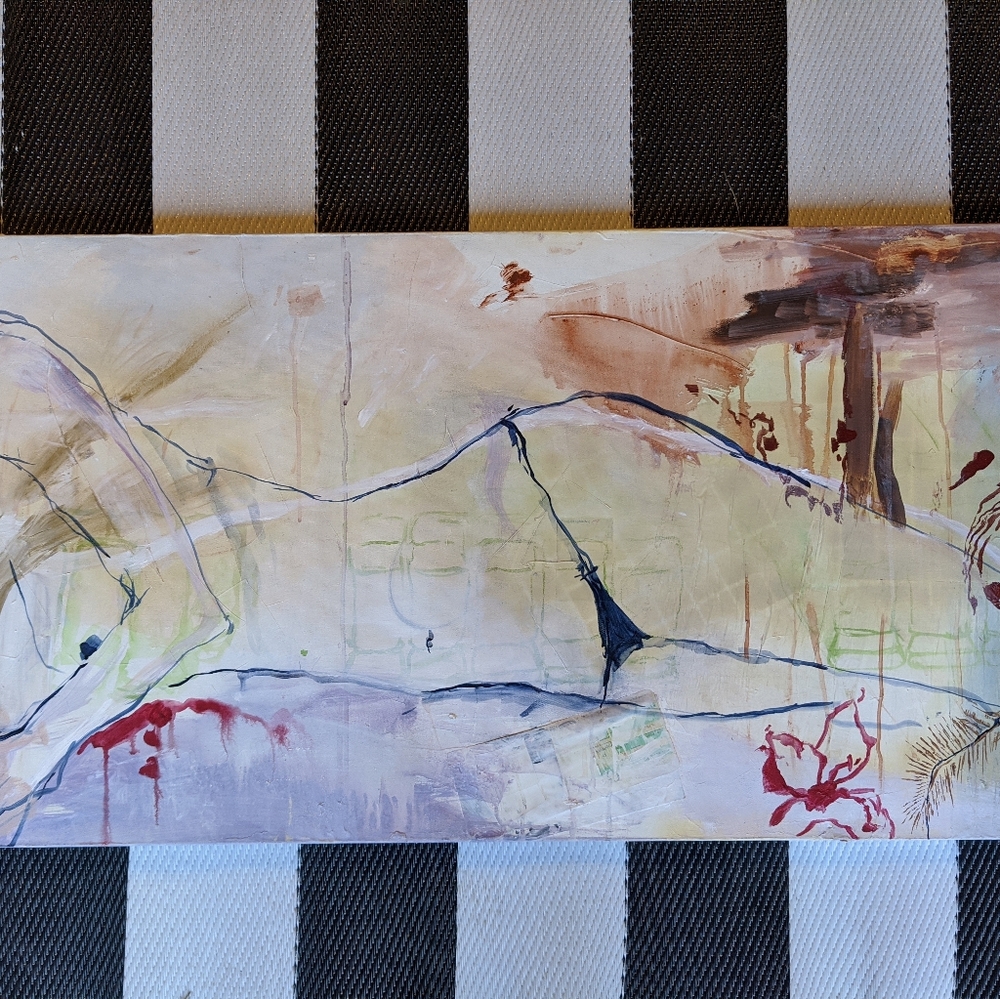 🖌️ Feminine Painting: 2.5'x5.5'x1",Acrylic,Canvas